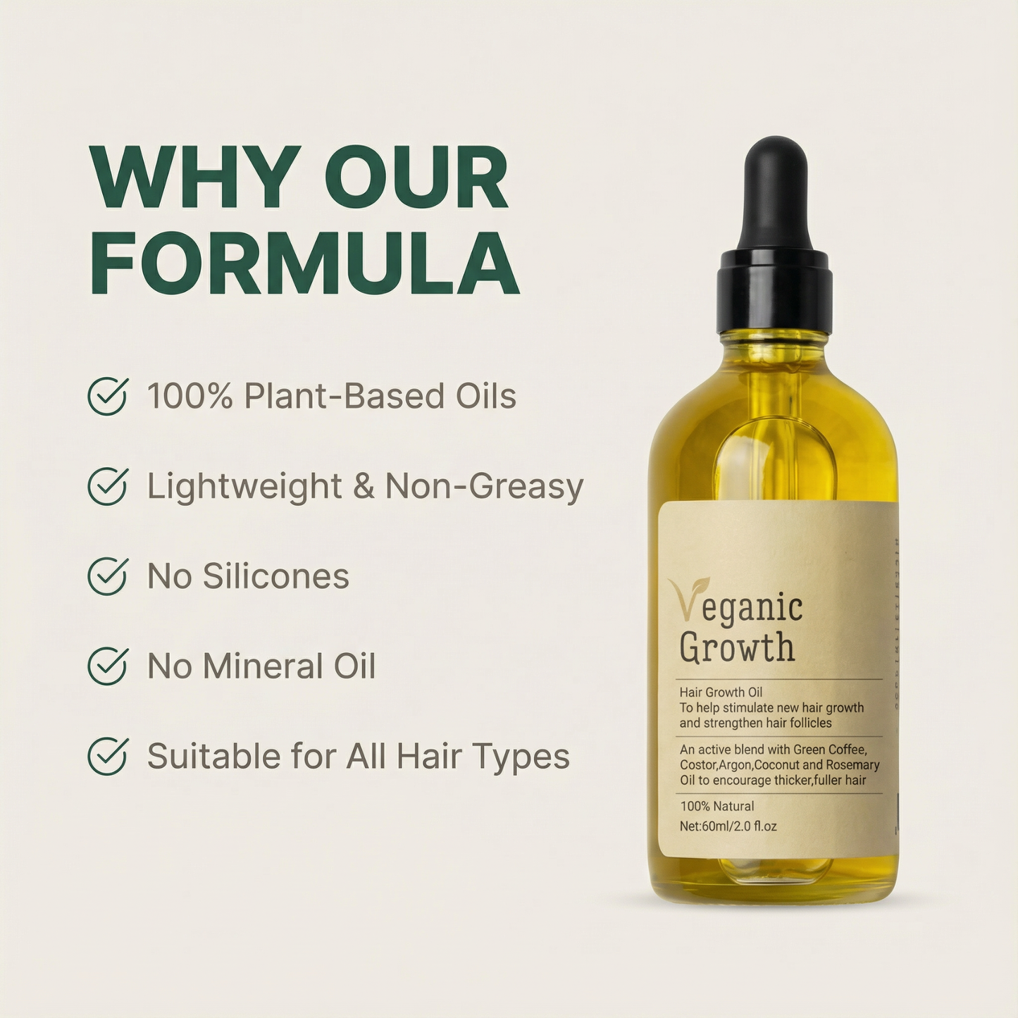 Veganic Growth™ Natural Hair Growth Oil - Holiday BOGO